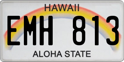 HI license plate EMH813