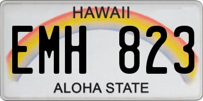 HI license plate EMH823