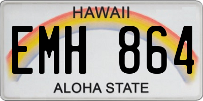 HI license plate EMH864