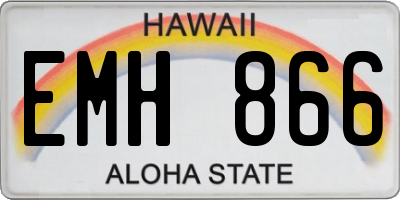 HI license plate EMH866
