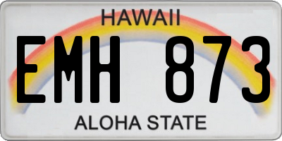 HI license plate EMH873