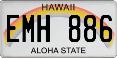 HI license plate EMH886