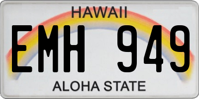 HI license plate EMH949