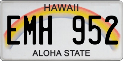 HI license plate EMH952