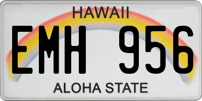 HI license plate EMH956