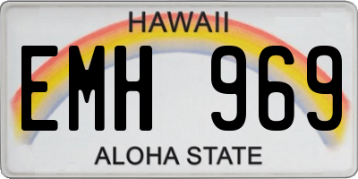 HI license plate EMH969