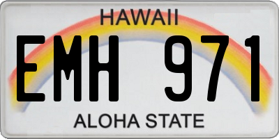 HI license plate EMH971