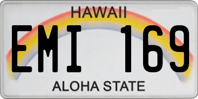 HI license plate EMI169
