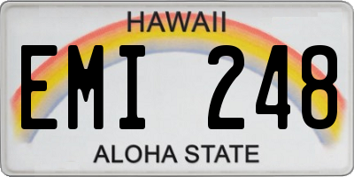 HI license plate EMI248