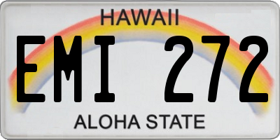 HI license plate EMI272