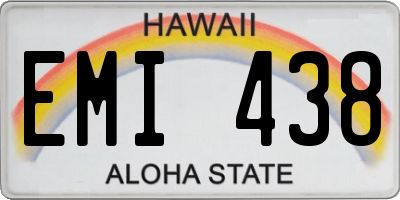 HI license plate EMI438