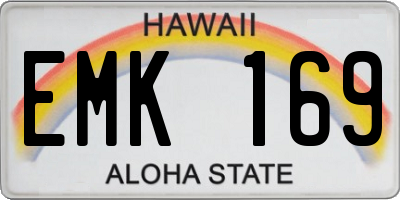 HI license plate EMK169