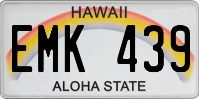 HI license plate EMK439