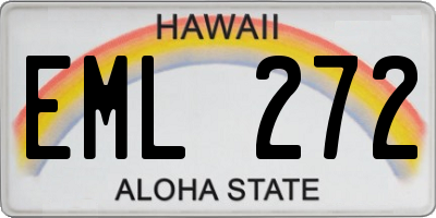 HI license plate EML272