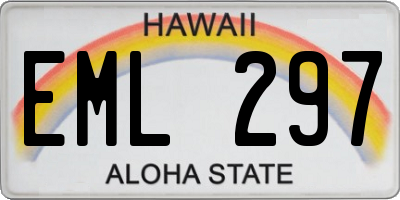 HI license plate EML297
