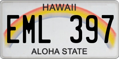 HI license plate EML397