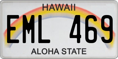 HI license plate EML469
