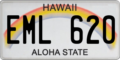HI license plate EML620