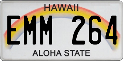 HI license plate EMM264
