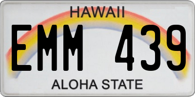 HI license plate EMM439