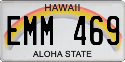 HI license plate EMM469