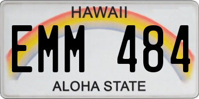 HI license plate EMM484