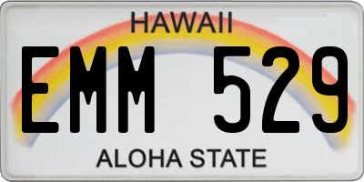 HI license plate EMM529