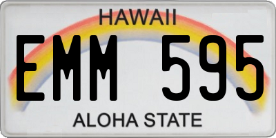 HI license plate EMM595