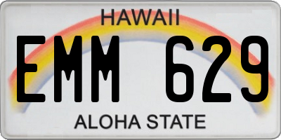 HI license plate EMM629