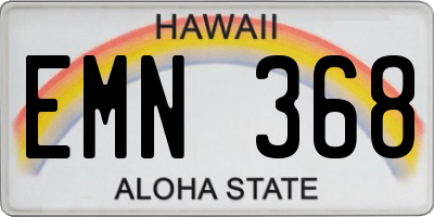 HI license plate EMN368