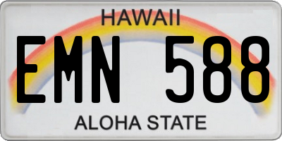 HI license plate EMN588