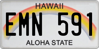 HI license plate EMN591