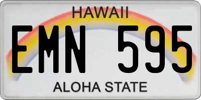 HI license plate EMN595