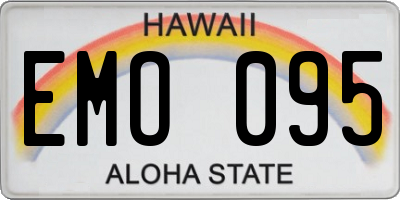 HI license plate EMO095