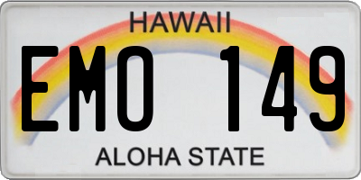 HI license plate EMO149