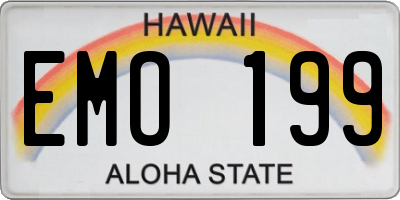 HI license plate EMO199