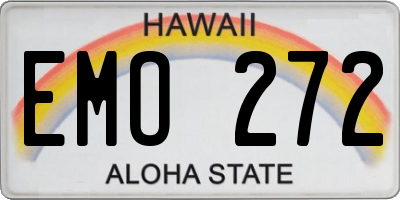 HI license plate EMO272