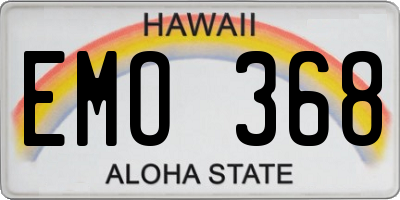 HI license plate EMO368