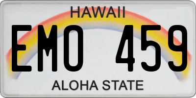 HI license plate EMO459