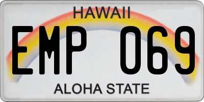 HI license plate EMP069
