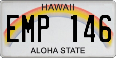 HI license plate EMP146