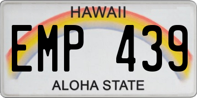 HI license plate EMP439