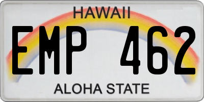 HI license plate EMP462