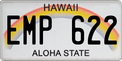 HI license plate EMP622