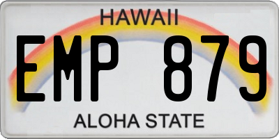 HI license plate EMP879