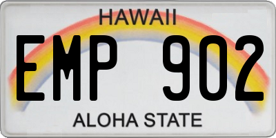 HI license plate EMP902