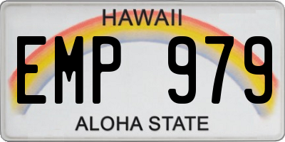HI license plate EMP979
