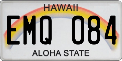 HI license plate EMQ084
