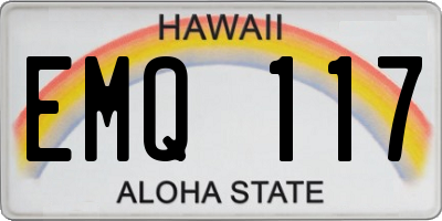 HI license plate EMQ117
