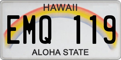 HI license plate EMQ119